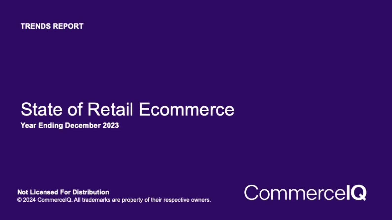 State of Retail Ecommerce 2023